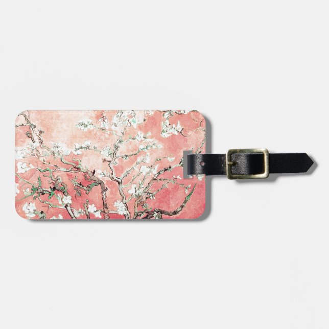 Van Gogh Almond Blommars Peach Bagagebricka (Horisontell Framsida)