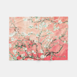 Van Gogh Almond Blommars peach Fleecefilt