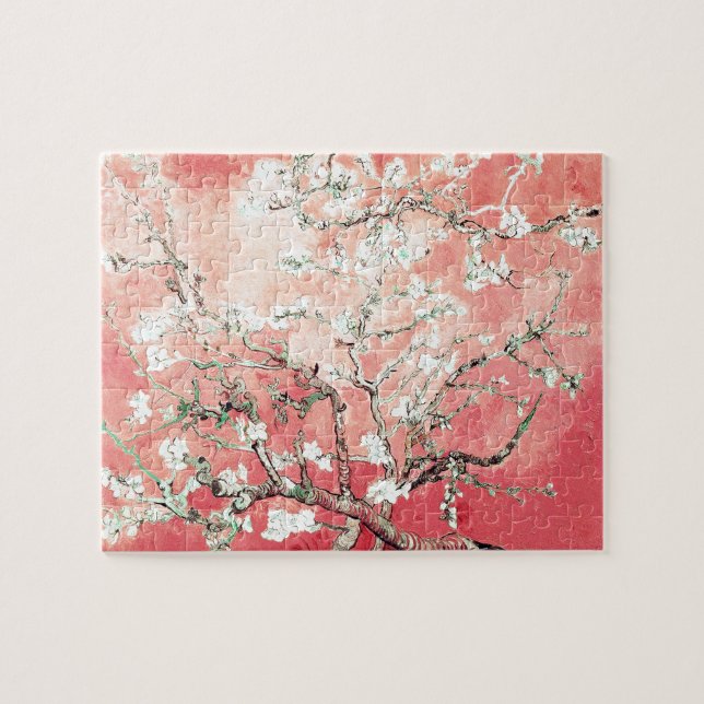 Van Gogh Almond Blommars Peach Pussel (Horisontell)