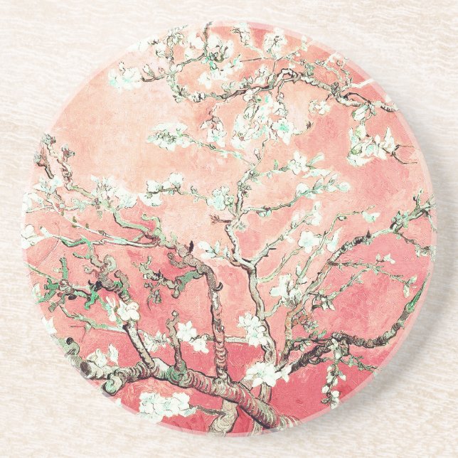 Van Gogh Almond Blommars Peach Underlägg (Framsidan)