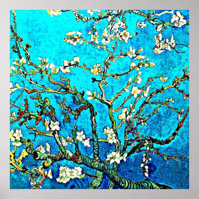 Van Gogh - Almond Blommars Poster (Framsidan)