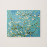 Van Gogh Almond Blommars Pussel<br><div class="desc">Konstnär: Vincent Van Gogh Titel: Almond Blommars ändrade färg med 2gullordUtformning av vincent van gogh,  van gogh,  mandel blommar,  teal,  blommor,  blommigt,  vår,  sofistikerad,  dekorerad</div>