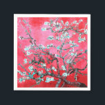 Van Gogh Almond Blommars Red blue Pappersservett<br><div class="desc">Almond Blommars av Vincent Van Gogh färg,  ändring av upphovsrätten 2gullordDesigns/ PureVintage Kärlek Skaffa skönheten hos Van Gogh's älskade Almond Blommar i färger som matchar ditt hem. vincent van gogh,  van gogh,  mandel blommar,  blommor,  blommigt,  söt,  vacker.</div>