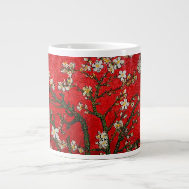 Van Gogh Almond Blommars Red Jumbo Mugg (Framsidan)