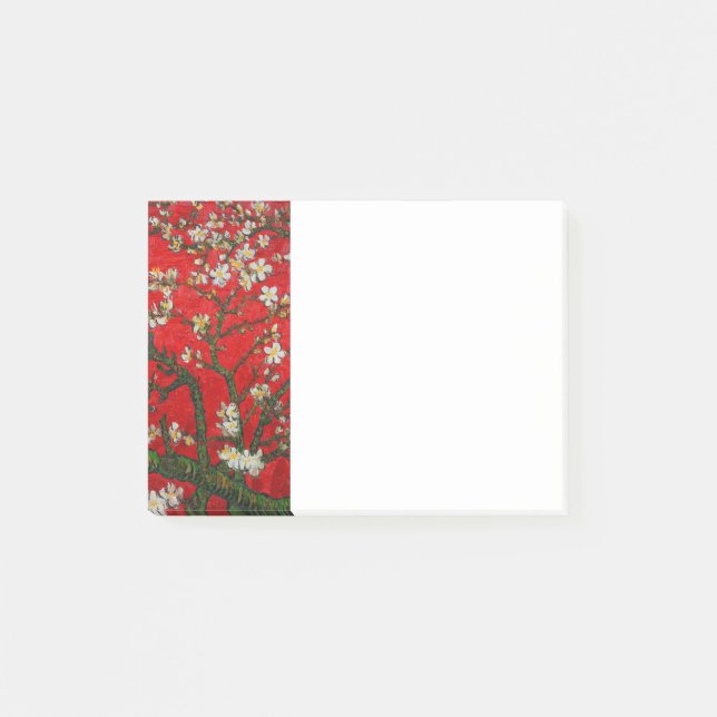 Van Gogh Almond Blommars Red Post-it Block (Framsida)