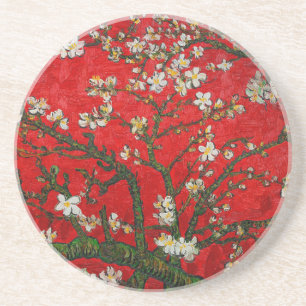 Van Gogh Almond Blommars Red Underlägg