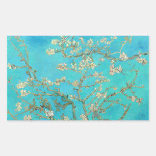 Van Gogh Almond Blommars Rektangulärt Klistermärke
