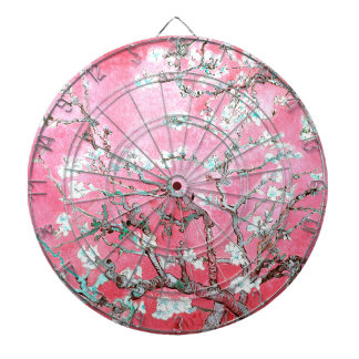 Van Gogh Almond Blommars Rosa Blue Darttavla