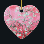 Van Gogh Almond Blommars Rosa Blue Julgransprydnad Keramik<br><div class="desc">Konstnär: Vincent Van Gogh Titel: Almond Blommars ändrade färg med 2gullordDesigner Almond Blommars,  Vincent Van Gogh,  Van Gogh,  impressionism,  klassisk konst,  konst,  blommor,  blommigt,  rosa,  blått</div>