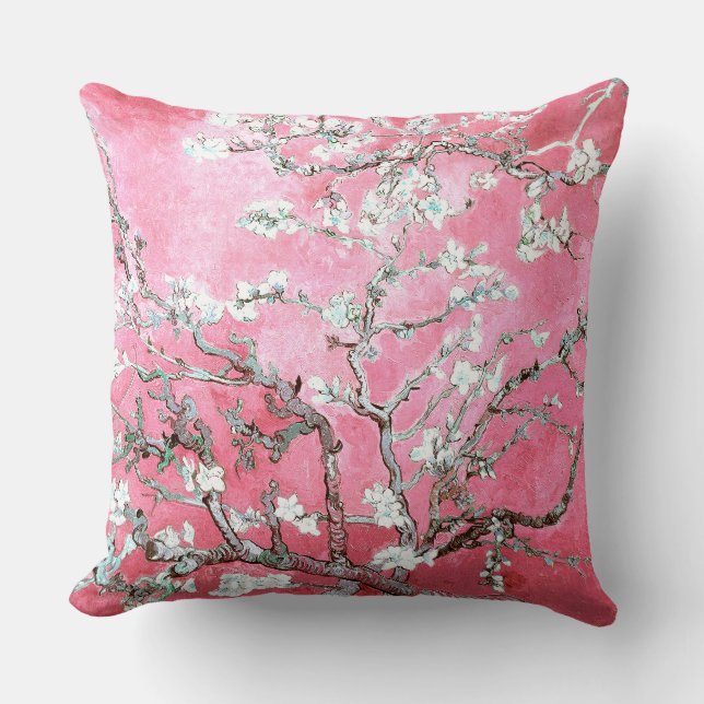 Van Gogh Almond Blommars Rosa Blue Kudde (Framsida)