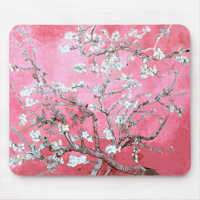Van Gogh Almond Blommars Rosa Blue Musmatta (Framsidan)