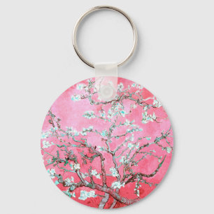 Van Gogh Almond Blommars Rosa Blue Nyckelring