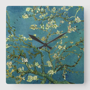Van Gogh Almond Blommars Timebit Fyrkantig Klocka