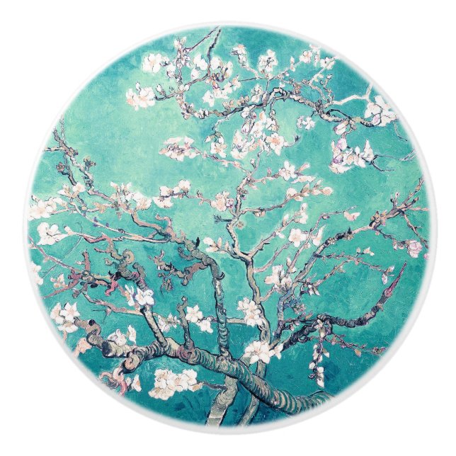Van Gogh Almond Blommars Turcouise Knopp (Framsidan)