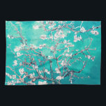 Van Gogh Almond Blommars Turcouise Kökshandduk<br><div class="desc">Vincent Van Gogh Almond Blommars Artist: Vincent Van Gogh Titel: Almond Blommars Altered by 2gullwordsDesigns/PureVintageLove wrapping papper,  presentwrap,  presentwrap papper,  vävnadspapper,  elegant,  impressionism,  Vincent Van Gogh,  Van Gogh,  Almond Blommars,  blommor,  blommigt.</div>