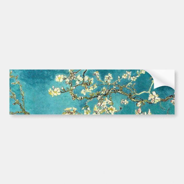 Van Gogh Almond Blossoms Classic Impressionism Bildekal (Framsidan)