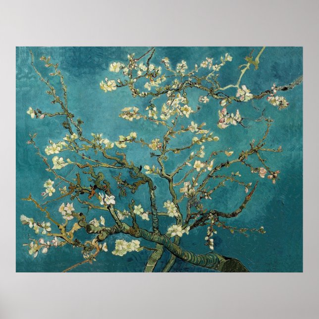 Van Gogh Almond Grenar i Bloom Poster (Framsidan)