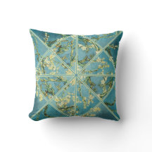 Van Gogh Almond Träd Fractured Pillow