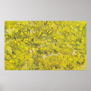 Van Gogh äng - Ljusa gula vildblommor Poster