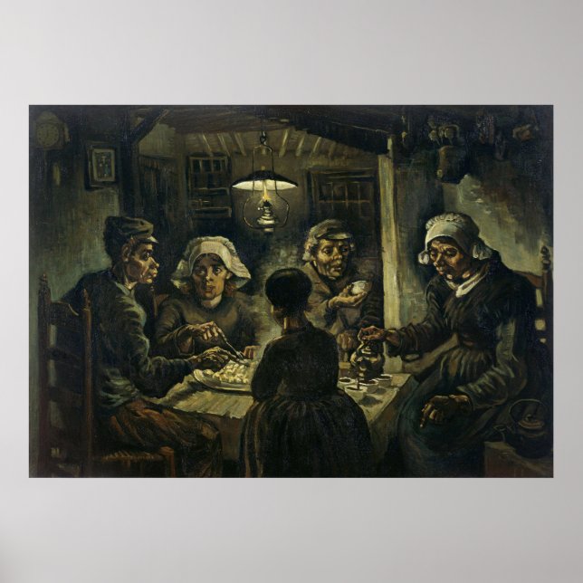 Van Gogh är Potato Eaters Poster (Framsidan)