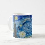 Van Gogh är Starry Natt Kaffemugg<br><div class="desc">Starry Night av Vincent Van Gogh (1889)</div>