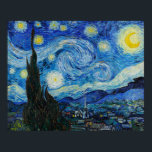 Van Gogh är Starry Natt Poster<br><div class="desc">Starry Night av Vincent van Gogh (1889).</div>