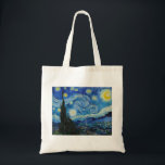 Van Gogh är Starry Natt Tygkasse<br><div class="desc">Starry Night av Vincent Van Gogh (1889)</div>