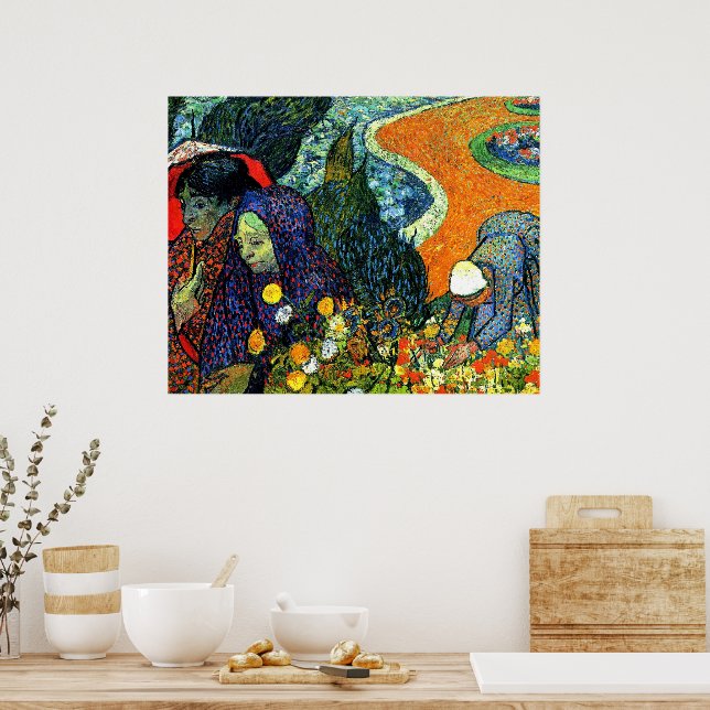 Van Gogh - Arles damer Poster (Kök)