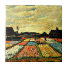 Van Gogh art: Flower Beds i Nederländerna Kakelplatta