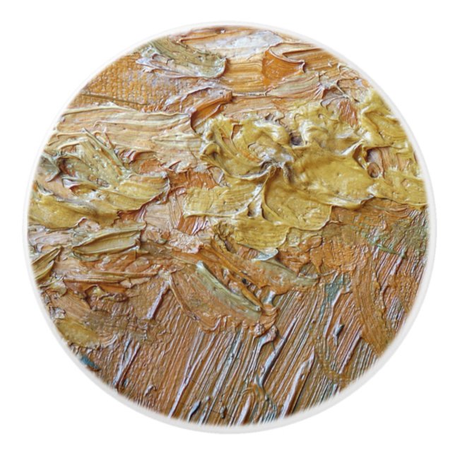 Van Gogh Artist Painting Abstrakt Push Stroke Cer Knopp (Framsidan)