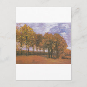 Van Gogh Autumn Fall Träd Lövs Destiny Vykort