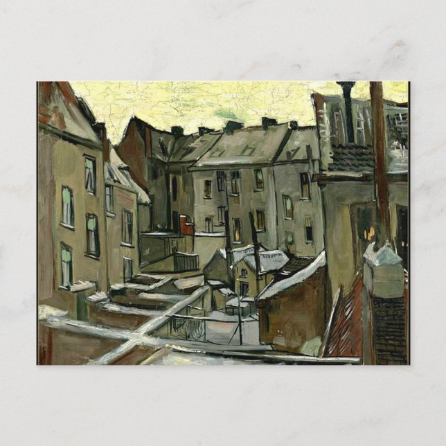 Van Gogh - Backyards i Antwerpen Vykort (Framsida)