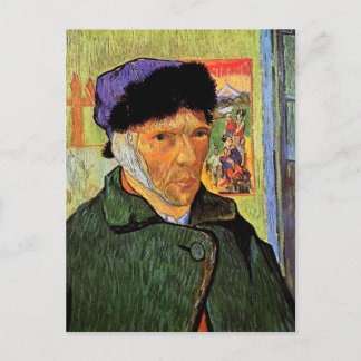 van Gogh Bandaged Ear Postcard Vykort