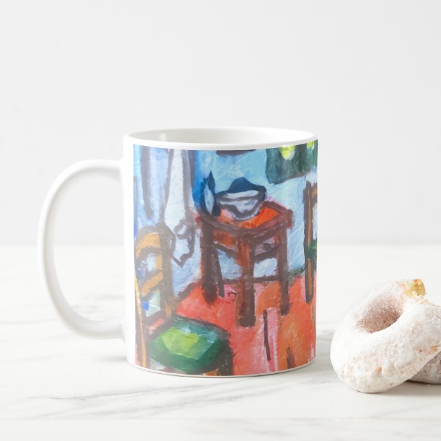 Van Gogh Bedroom mini  Kaffemugg (Med munk)