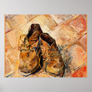Van Gogh berömd-målning, Shoes Poster