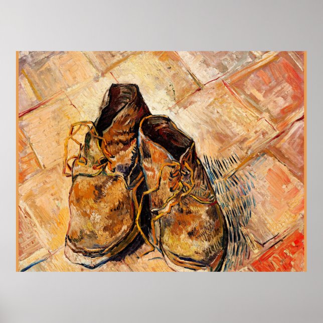 Van Gogh berömd-målning, Shoes Poster (Framsidan)