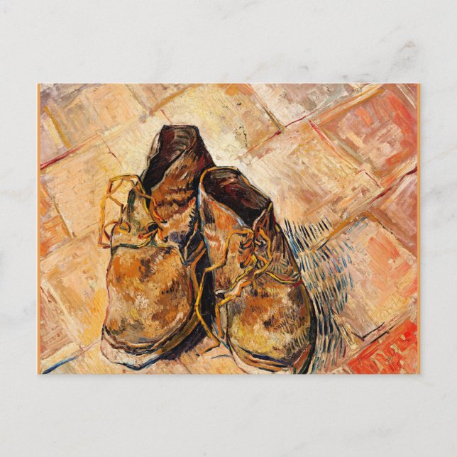 Van Gogh berömd-målning, Shoes Vykort (Framsida)
