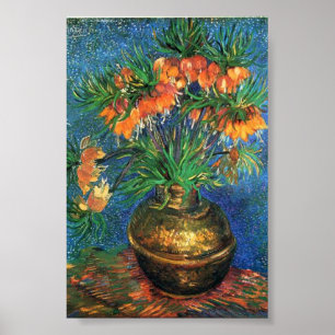 Van Gogh Berömd Painting Copper Vas Poster