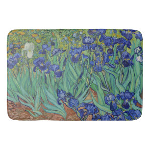 Van Gogh Berömda Blå Iriser Blommig Oljemålning Badrumsmatta