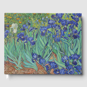 Van Gogh Berömda Blå Iriser Blommig Oljemålning Gästböcker