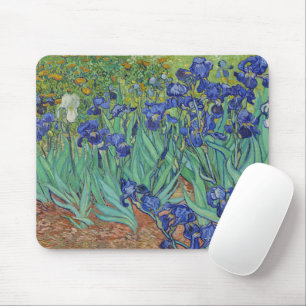 Van Gogh Berömda Blå Iriser Blommig Oljemålning Musmatta