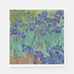 Van Gogh Berömda Blå Iriser Blommig Oljemålning Pappersservett