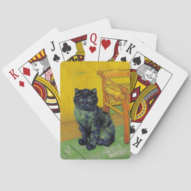 Van Gogh Black Cat Casinokort (Baksidan)