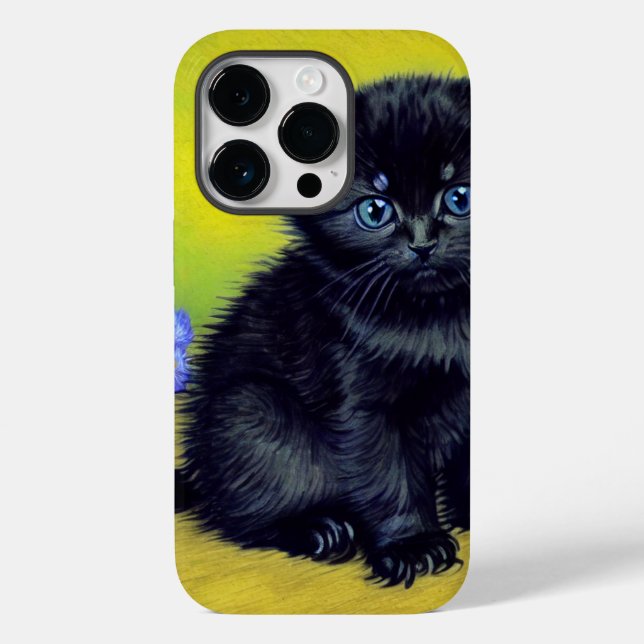 Van Gogh Black Cat Lila blommor (Baksida)