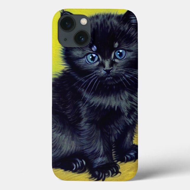 Van Gogh Black Cat Lila blommor (Baksida)