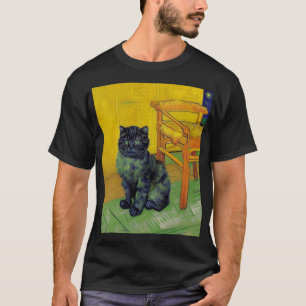Van Gogh Black Cat T Shirt