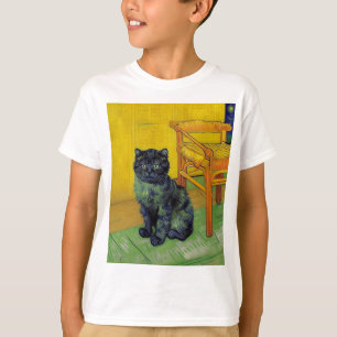 Van Gogh Black Cat T Shirt