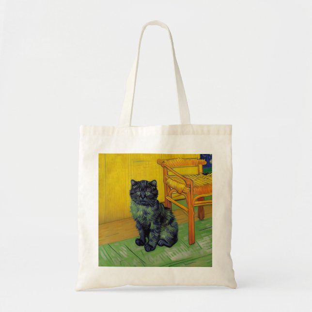 Van Gogh Black Cat Tygkasse (Framsidan)