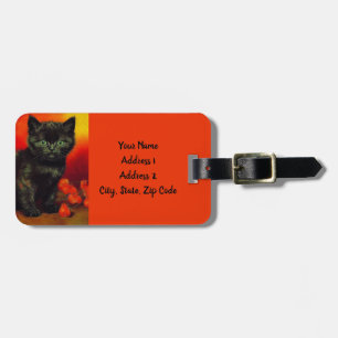 Van Gogh Black Kitten Bagagebricka