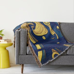 Van Gogh Blankets, AI-genererad Starry-natt Filt